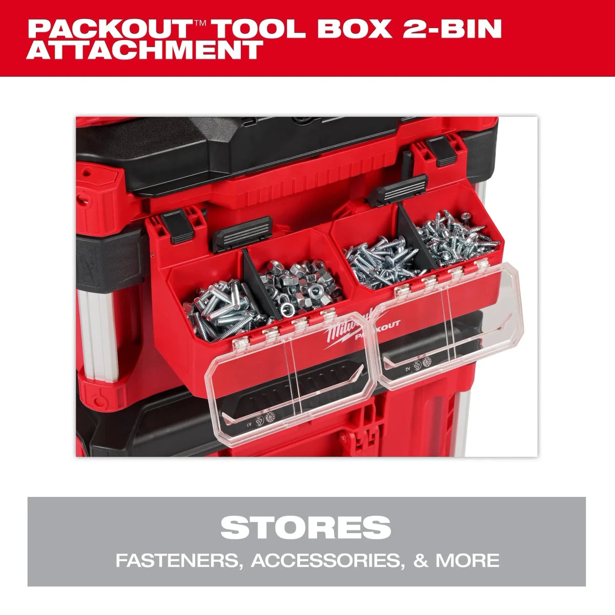 PACKOUT™ Tool Box 2-Bin Attachment - AAA Industrial Supply