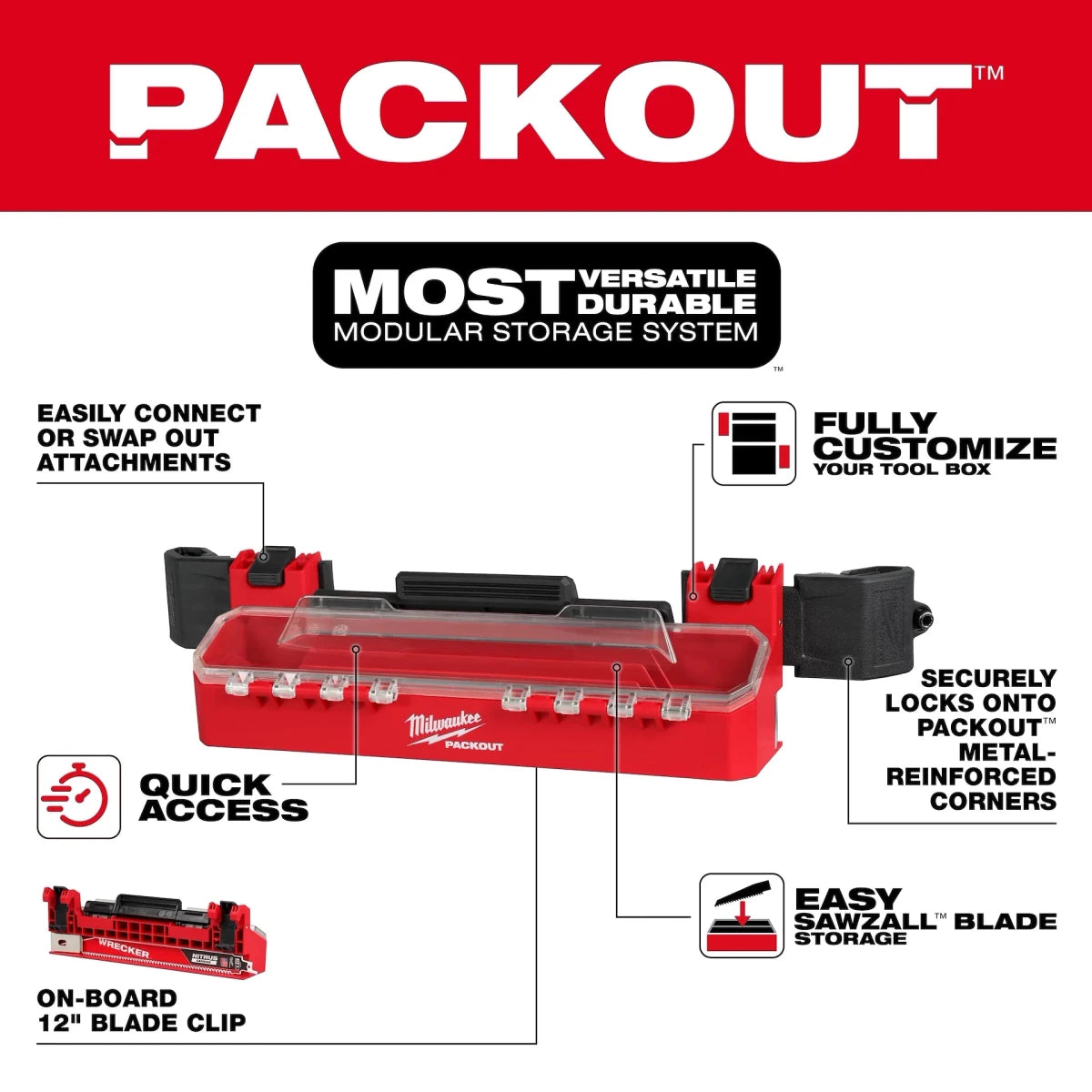 PACKOUT™ Tool Box Accessory Case Attachment - AAA Industrial Supply