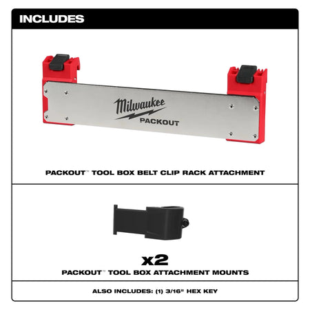 PACKOUT™ Tool Box Belt Clip Rack Attachment - AAA Industrial Supply