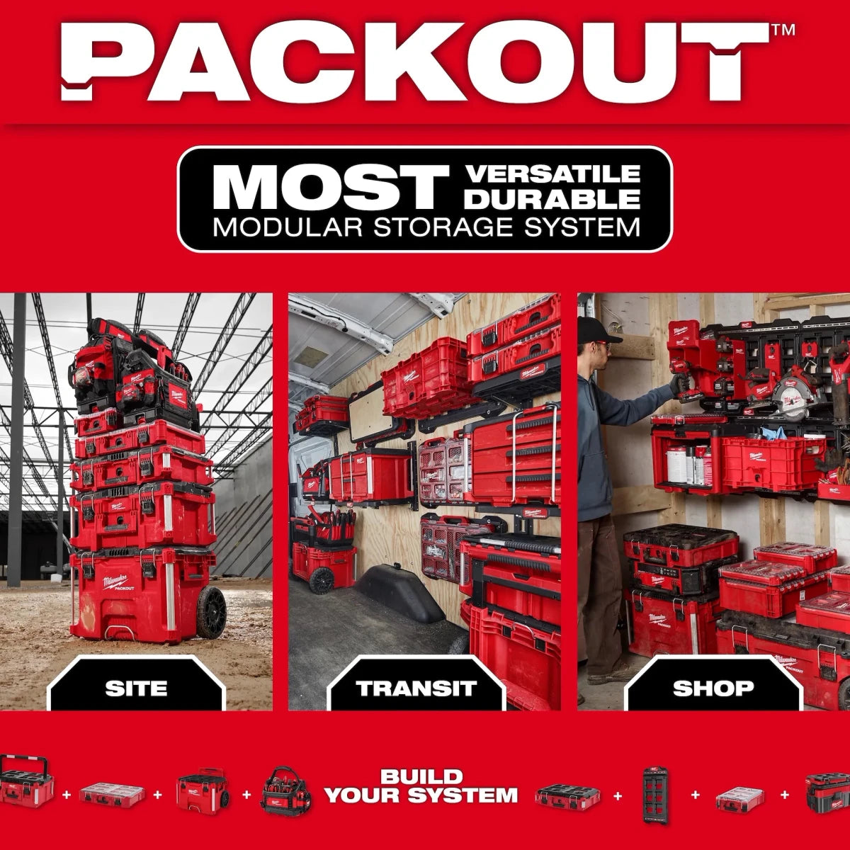 PACKOUT™ Tool Box M12™ Battery Rack Attachment - AAA Industrial Supply