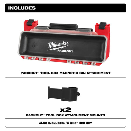 PACKOUT™ Tool Box Magnetic Bin Attachment - AAA Industrial Supply
