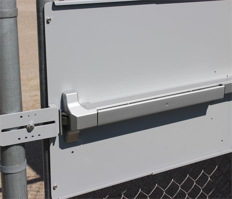 Panic Bar Mounting Plate For Fence Gates with Panic Bars - AAA Industrial Supply