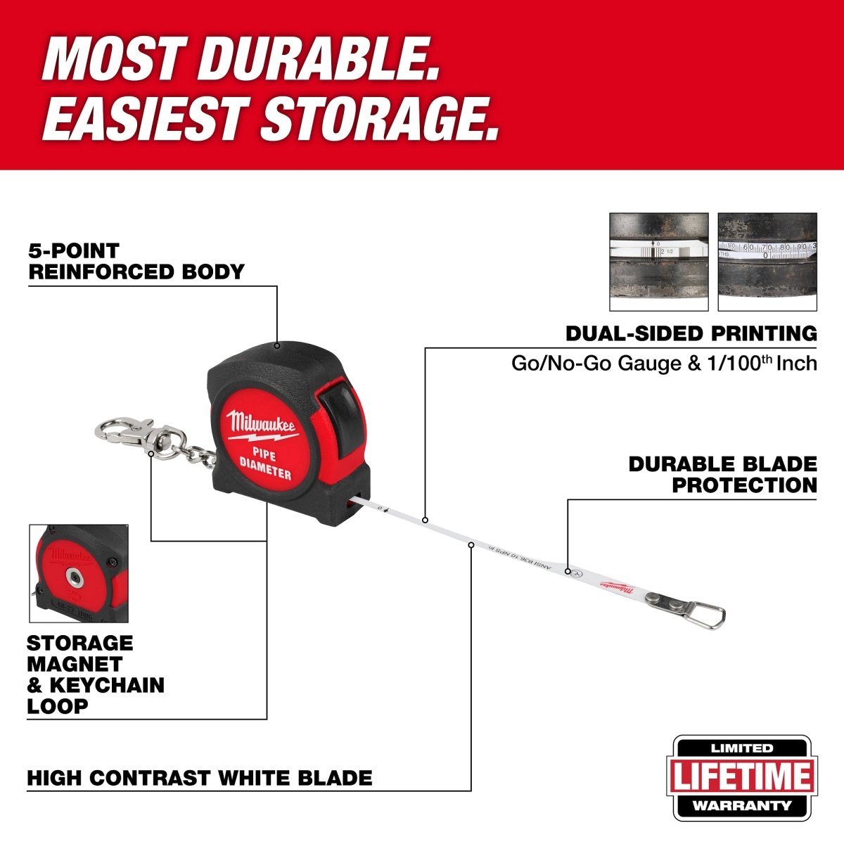 Pipe Diameter Tape Measure - AAA Industrial Supply