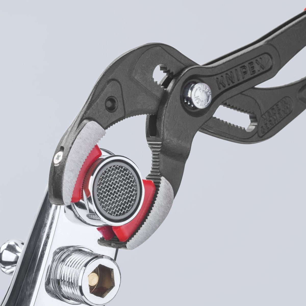 Pipe Gripping Pliers - Replaceable Plastic Jaws, 10", Non - Slip Plastic - AAA Industrial Supply