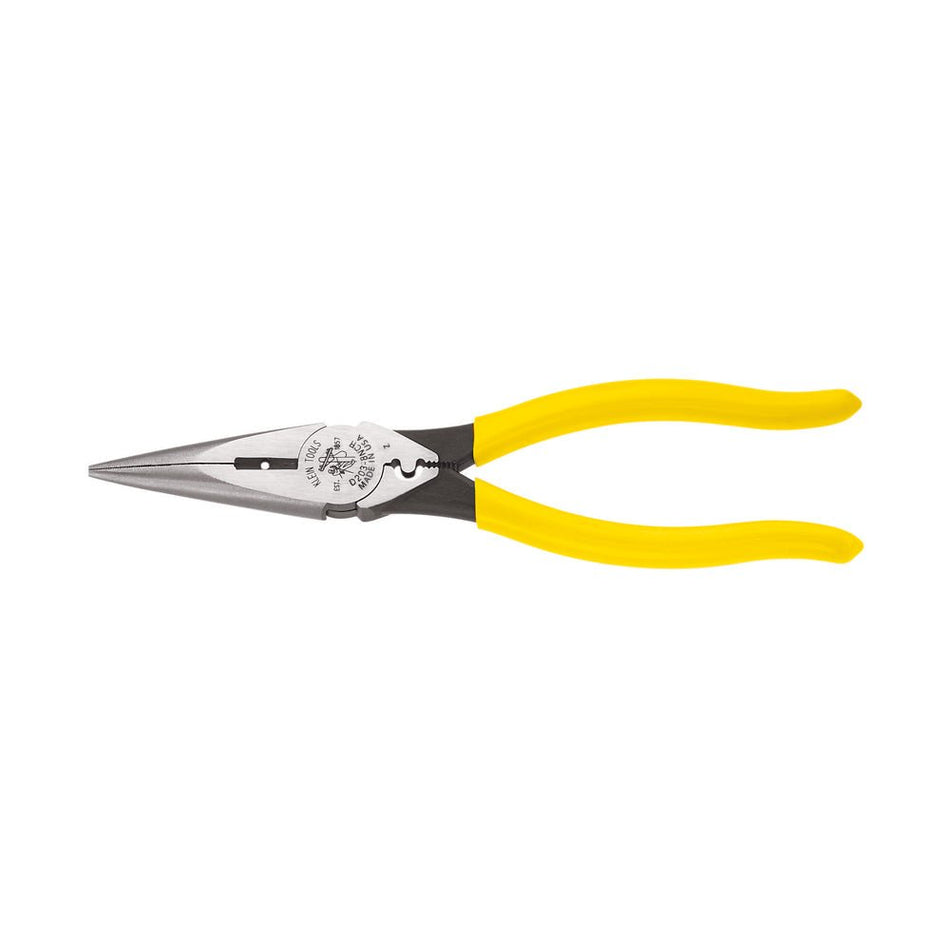 Pliers, Needle Nose Side Cutters with Stripping and Crimping, 8 - Inch - AAA Industrial Supply