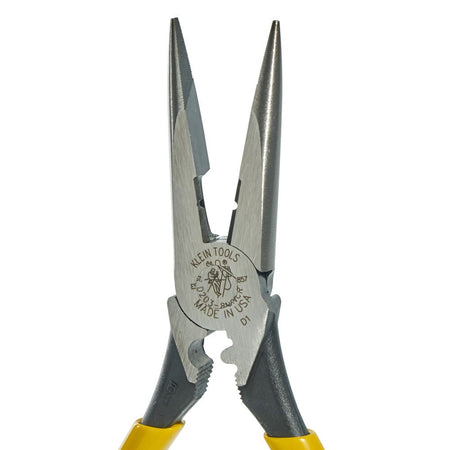 Pliers, Needle Nose Side Cutters with Stripping and Crimping, 8 - Inch - AAA Industrial Supply