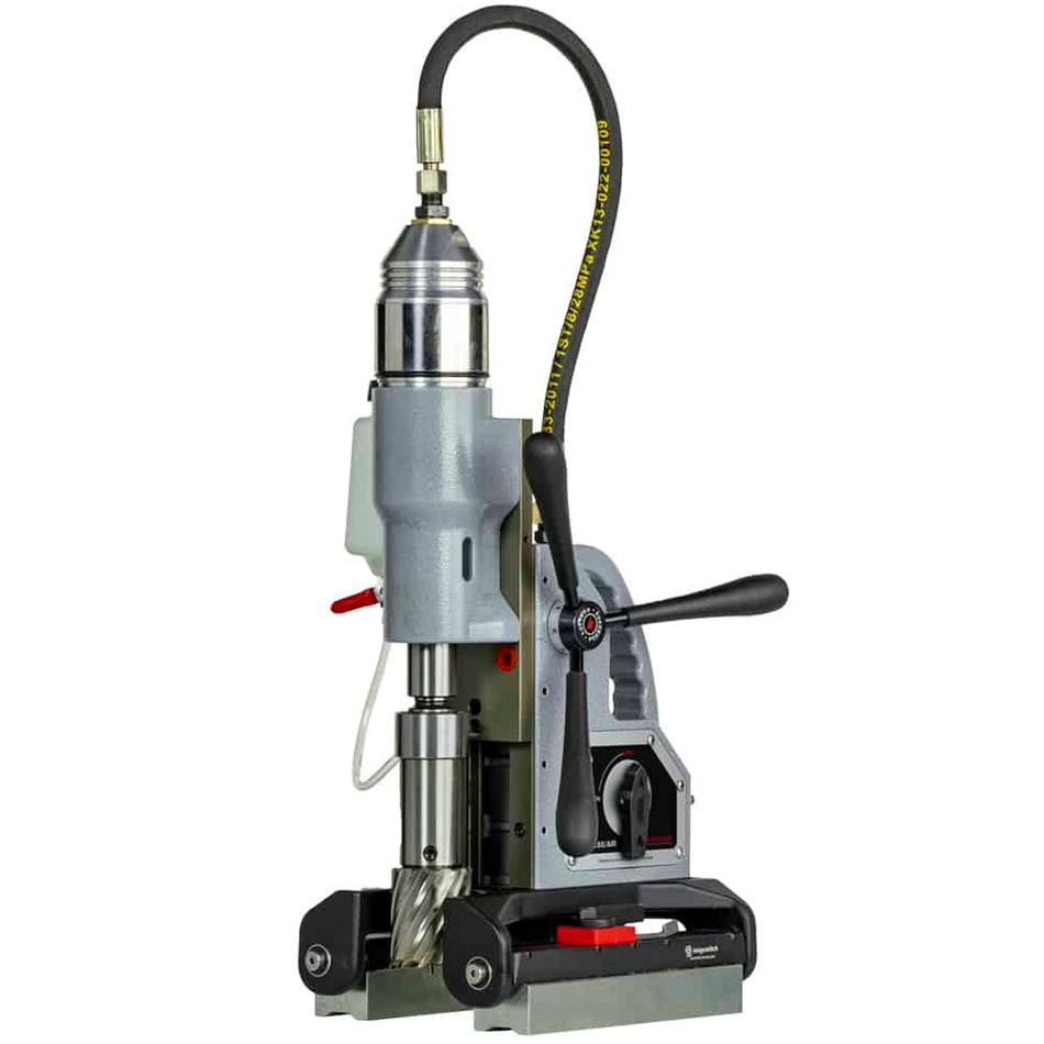 Pneumatic magnetic drilling machine, 55mm - 2 3/16", 6.3 bar. - AAA Industrial Supply