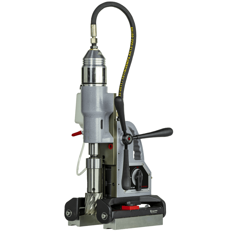 Pneumatic magnetic drilling machine, 55mm - 2 3/16", 6.3 bar. - AAA Industrial Supply
