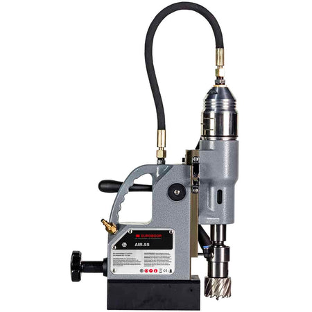 Pneumatic magnetic drilling machine, 55mm - 2 3/16", 6.3 bar. - AAA Industrial Supply