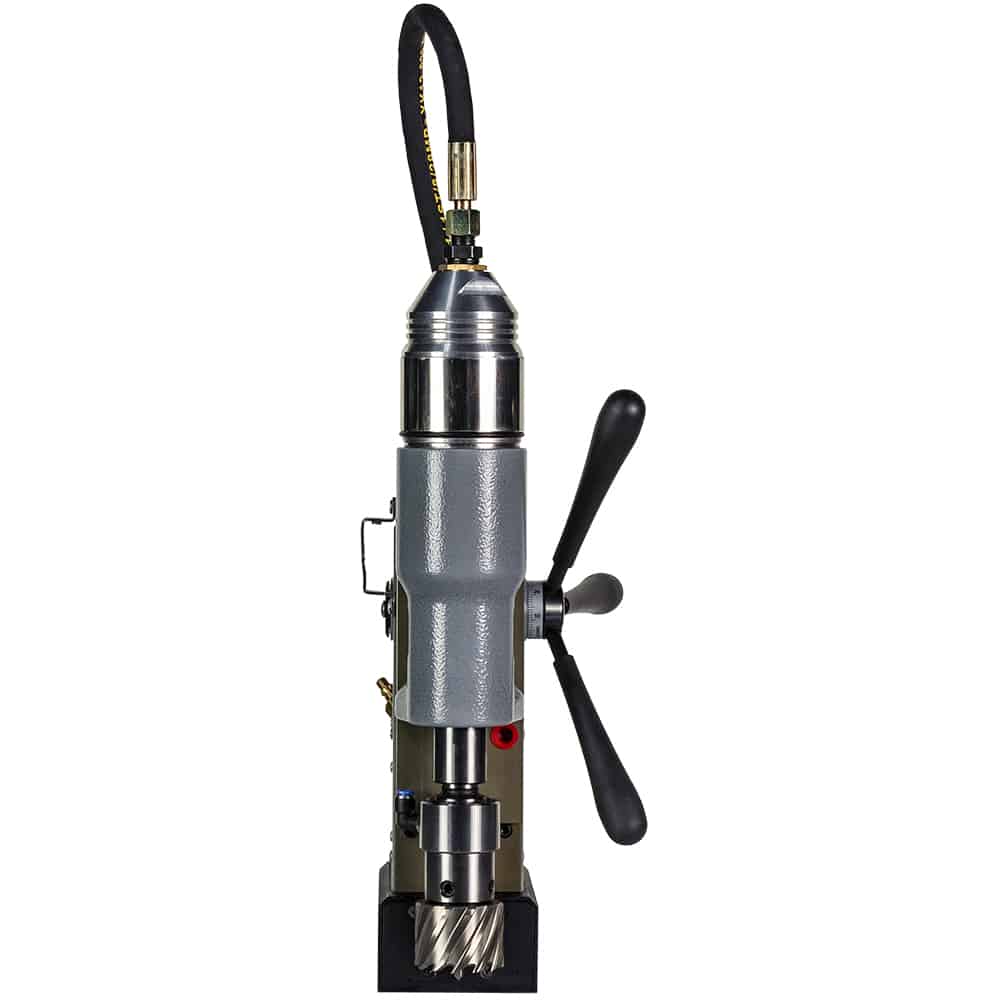 Pneumatic magnetic drilling machine, 55mm - 2 3/16", 6.3 bar. - AAA Industrial Supply