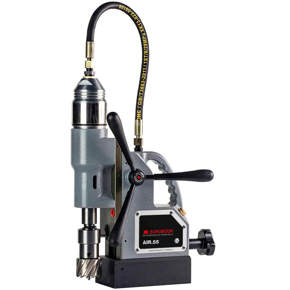 Pneumatic magnetic drilling machine, 55mm - 2 3/16", 6.3 bar. - AAA Industrial Supply