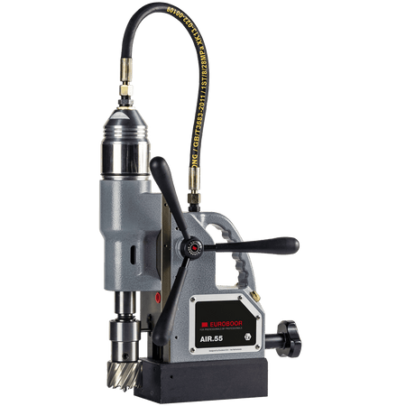 Pneumatic magnetic drilling machine, 55mm - 2 3/16", 6.3 bar. - AAA Industrial Supply