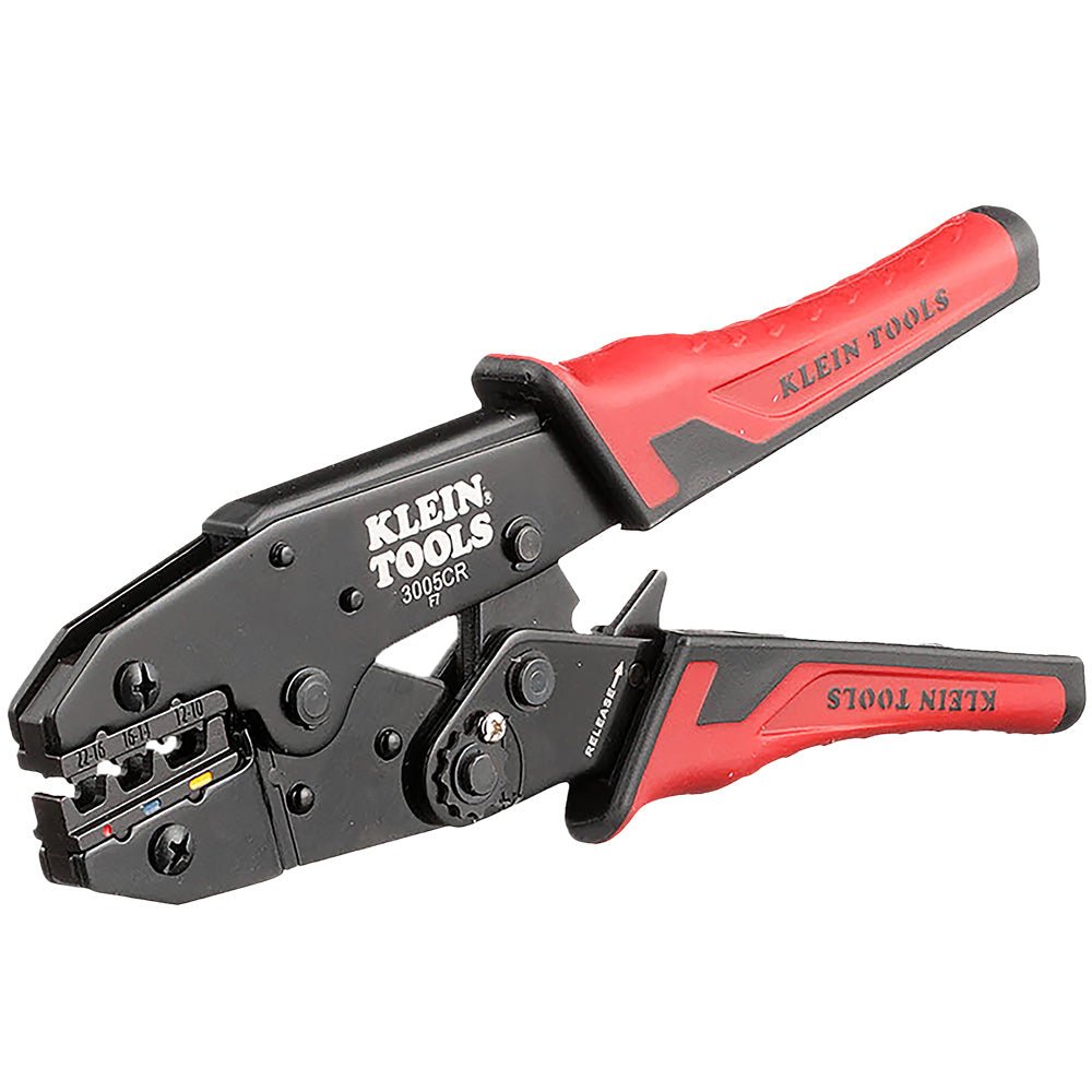 Ratcheting Crimper, 10 - 22 AWG - Insulated Terminals - AAA Industrial Supply