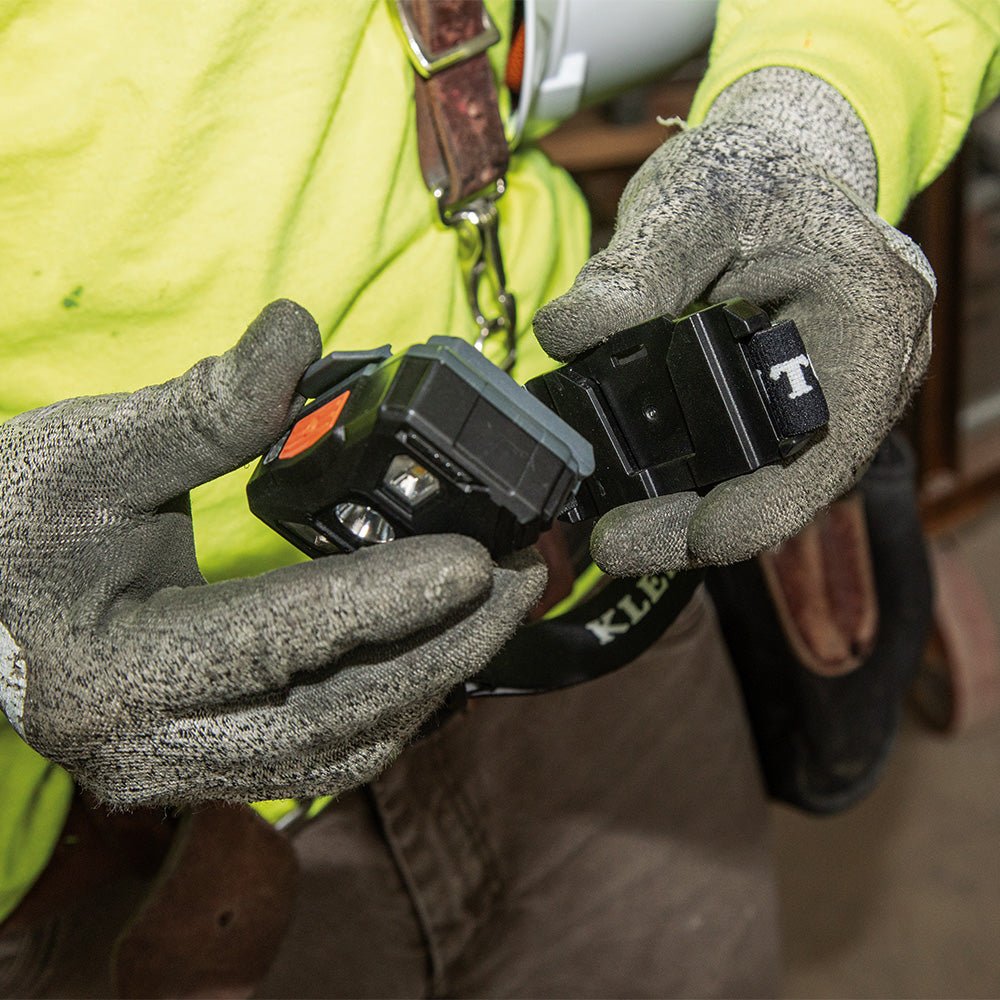 Rechargeable Headlamp with Fabric Strap, 400 Lumens, All - Day Runtime - AAA Industrial Supply