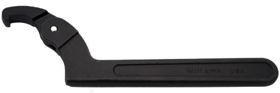 Spanner Wrench Adjustible Hook Black Industrial - 1-1/4 to 3"