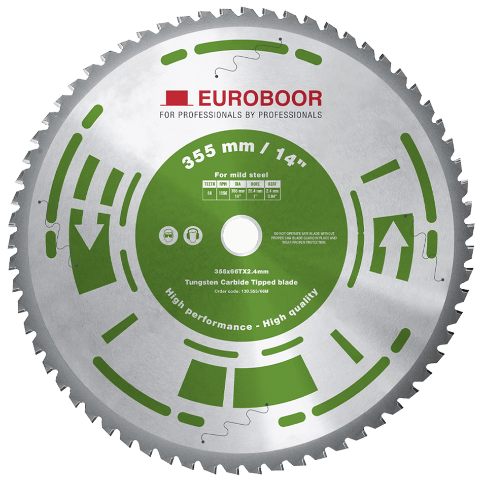 Saw blade, 75Cr1, D 355 mm / 14 inch, T 66. - AAA Industrial Supply
