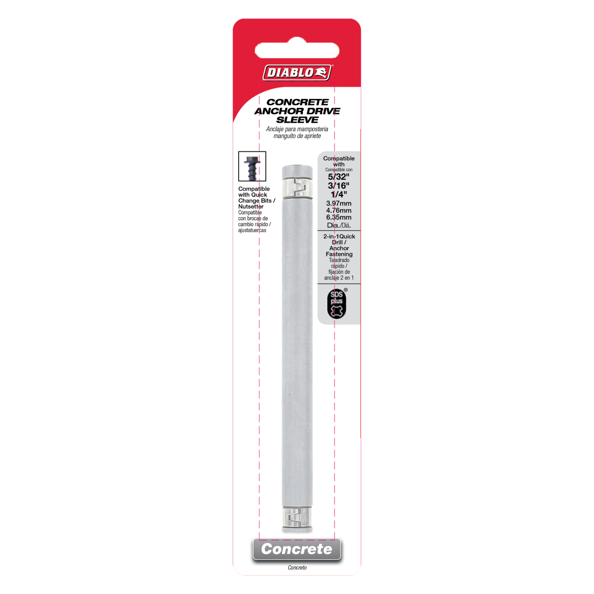 SDS - Plus Concrete Anchor Drive Sleeve - AAA Industrial Supply