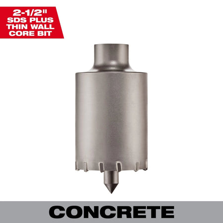 SDS Plus Thin Wall Carbide Tipped Core Bit 2 - 1/2" - AAA Industrial Supply