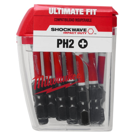 SHOCKWAVE™ Impact Duty 2” Phillips 2 Power Bits (15 Contractor PK) - AAA Industrial Supply