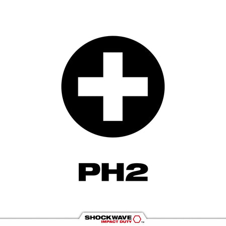 SHOCKWAVE™ Impact Duty 2” Phillips 2 Power Bits (15 Contractor PK) - AAA Industrial Supply