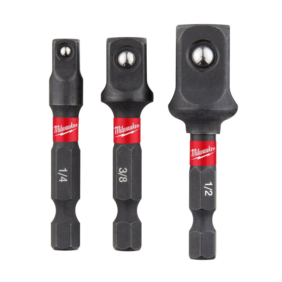 SHOCKWAVE™ Impact Duty Hex Shank Socket Adapter Set - AAA Industrial Supply