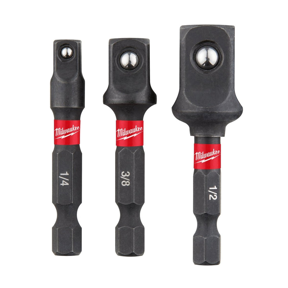SHOCKWAVE™ Impact Duty Hex Shank Socket Adapter Set - AAA Industrial Supply