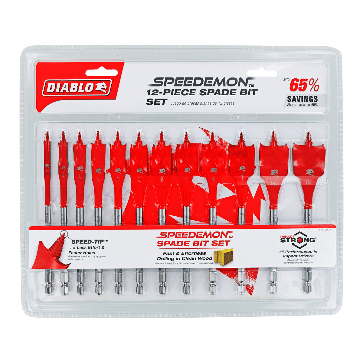 Spade Bit Set (12 - pc) - AAA Industrial Supply