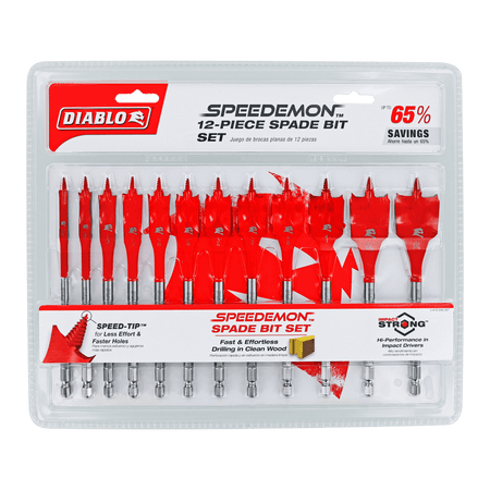 Spade Bit Set (12 - pc) - AAA Industrial Supply