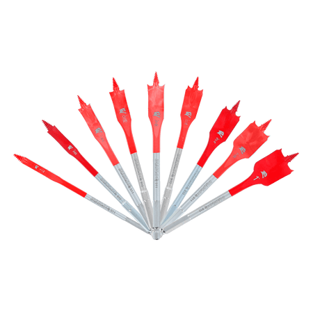 Spade Bit Set (9 - pc) - AAA Industrial Supply