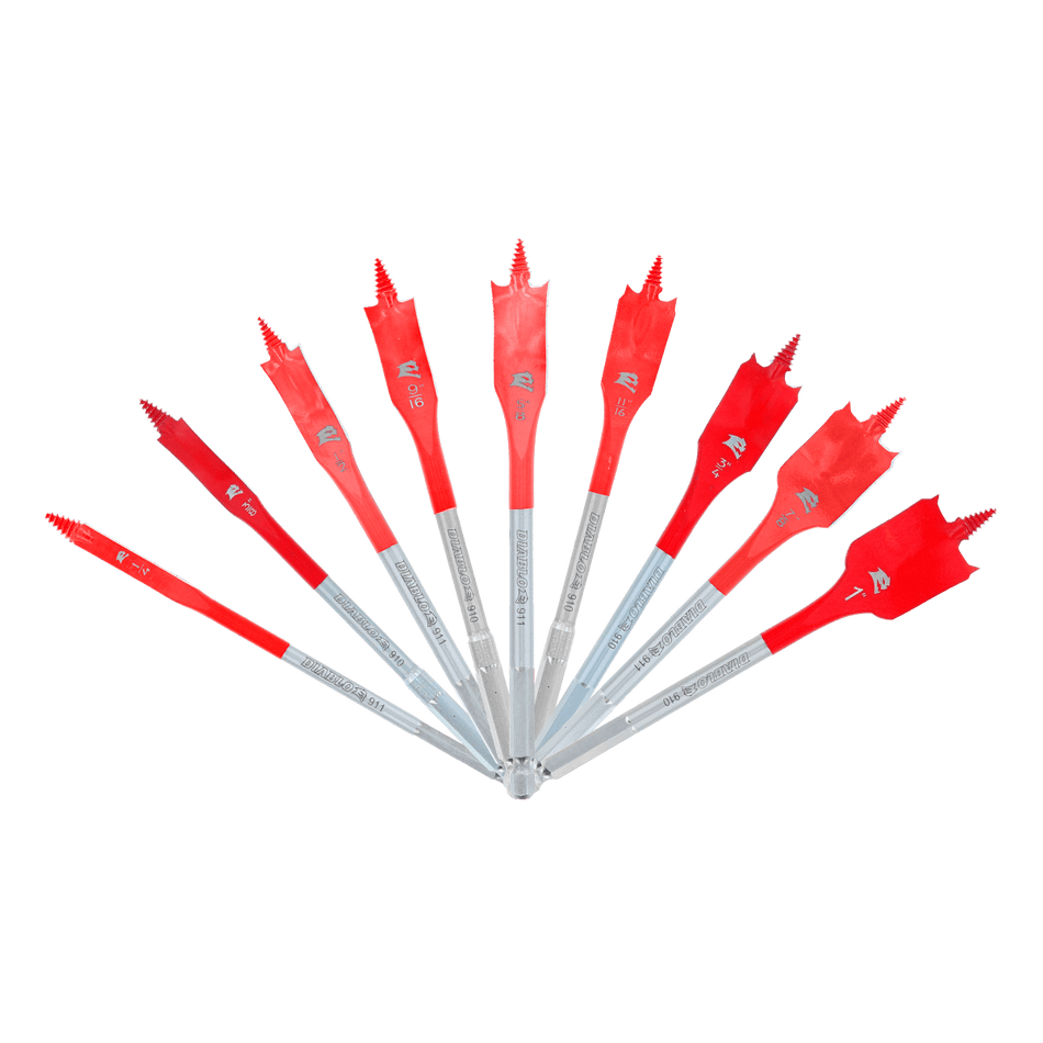 Spade Bit Set (9 - pc) - AAA Industrial Supply