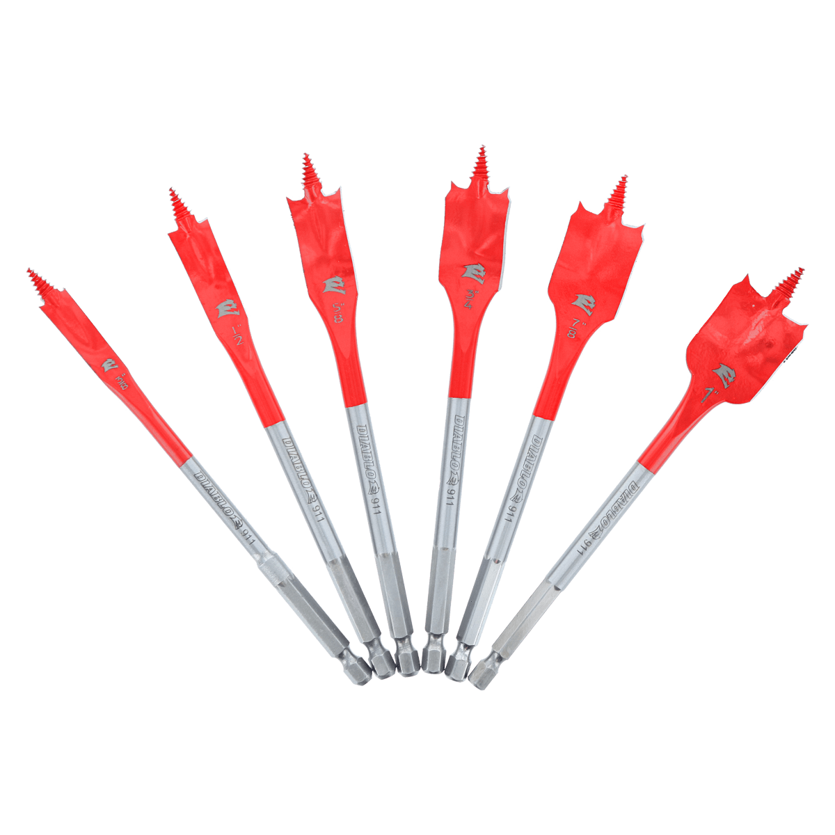 Spade Bit Set for Wood (6 - pc) - AAA Industrial Supply