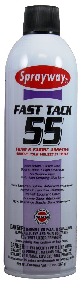 Spray Adhesive Sprayway SW055 Fast Tack Foam & Fabric Adhesive - AAA Industrial Supply