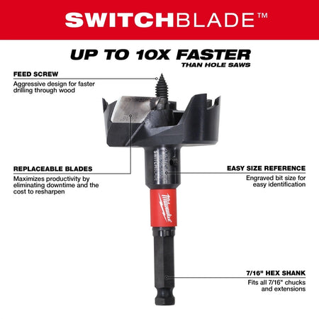 SWITCHBLADE™ Selfeed Bit 2 - 1/4" - AAA Industrial Supply