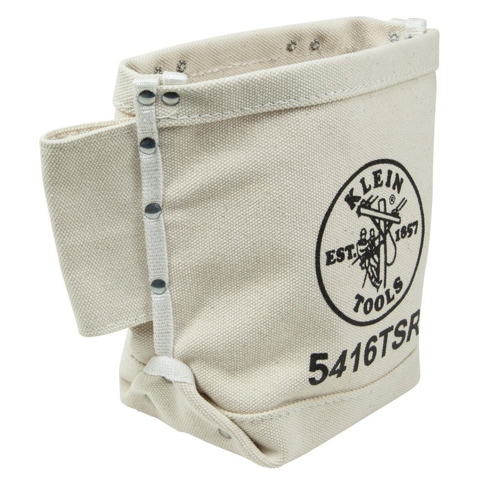Tool Bag, Bolt Bag with Drain Holes, No. 4 Canvas, 5 x 9 x 10 - Inch - AAA Industrial Supply