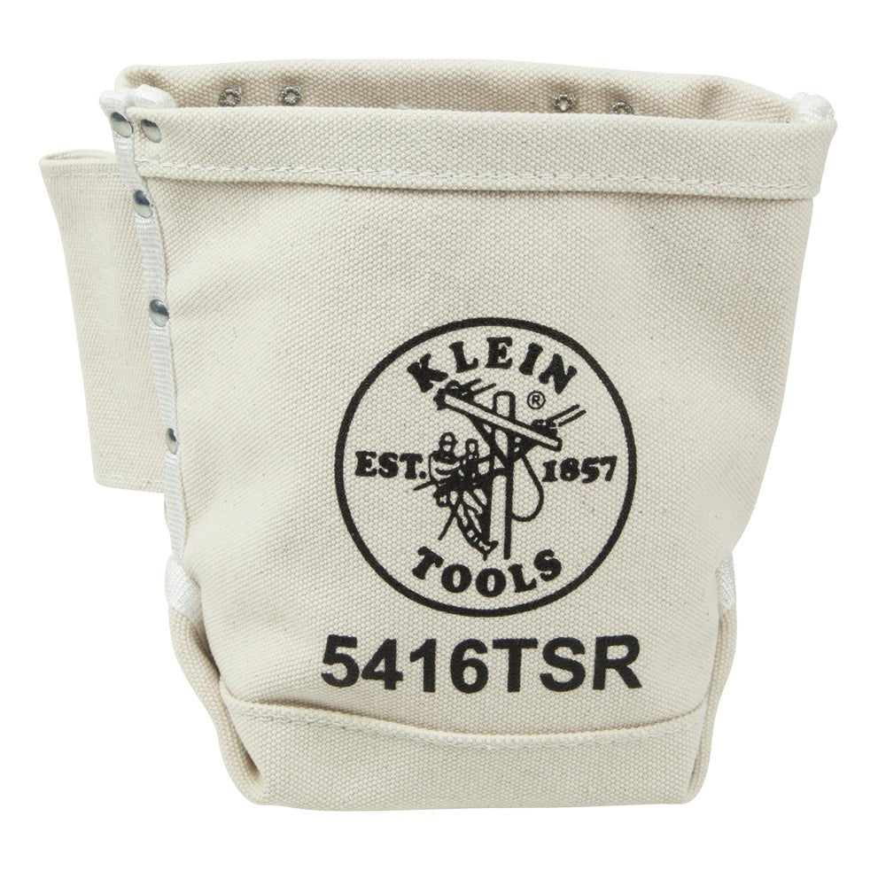 Tool Bag, Bolt Bag with Drain Holes, No. 4 Canvas, 5 x 9 x 10 - Inch - AAA Industrial Supply
