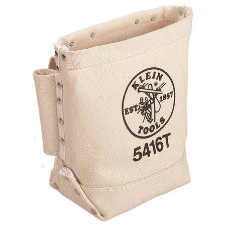 Tool Bag, Bull - Pin and Bolt Bag, Tunnel Loop, Canvas, 5 x 10 x 9 - Inch - AAA Industrial Supply