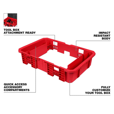 Tool Box Attachment Ready Tray for PACKOUT™ Tool Boxes - AAA Industrial Supply