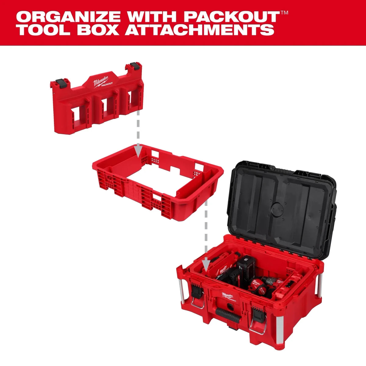 Tool Box Attachment Ready Tray for PACKOUT™ Tool Boxes - AAA Industrial Supply