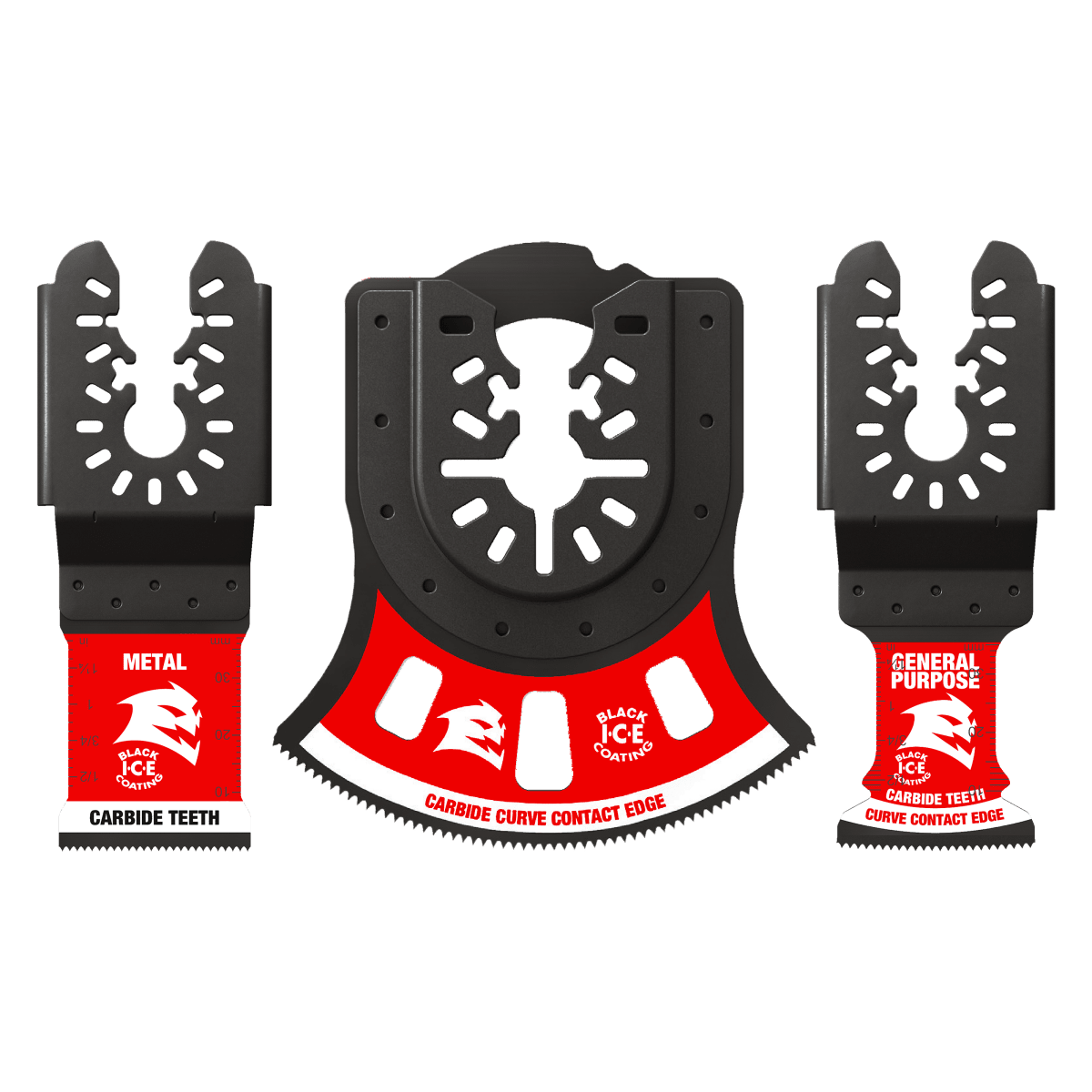 Universal Fit Carbide Oscillating Blade Set (3 - pc) - AAA Industrial Supply