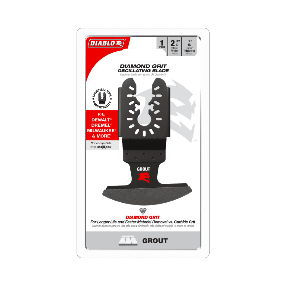 Universal Fit Diamond Grit Oscillating Blade for Grout - AAA Industrial Supply