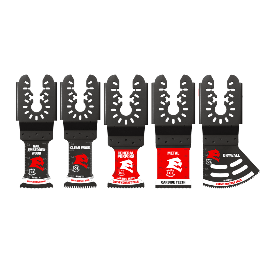 Universal Fit General Purpose Oscillating Blade Set (5 - pc) - AAA Industrial Supply