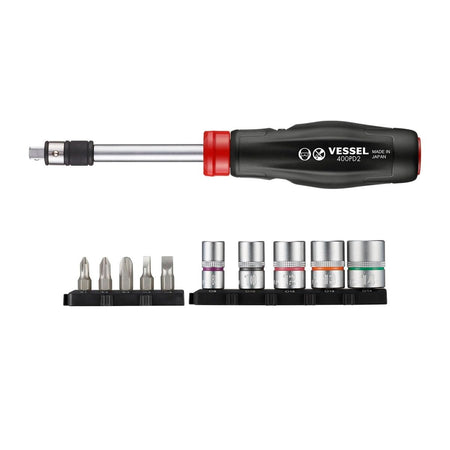 VESSEL 2 Way-Power Driver, 11PC. Set No.400PD21U - AAA Industrial Supply