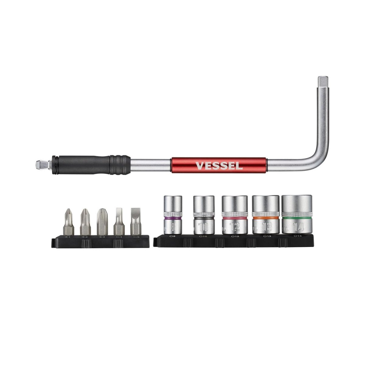 VESSEL 2 Way-Speed L-Handle, 11PC. Set No.SLH21U - AAA Industrial Supply
