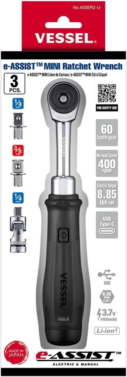 VESSEL e-ASSIST MINI Ratchet Wrench - AAA Industrial Supply