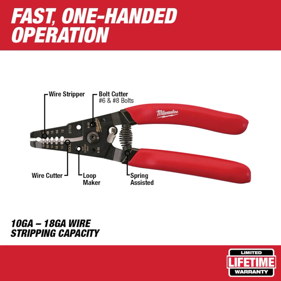 Wire Stripper/Cutter for Solid & Stranded Wire - AAA Industrial Supply