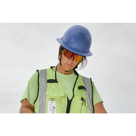 Wrap Around Safety Glasses - Mirrored Anti-Scratch Lenses - AAA Industrial Supply