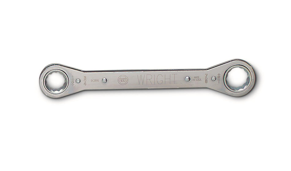 Ratcheting Double Box End Laminated Wrench 12 Point - 1-1/16" x 1-1/4"