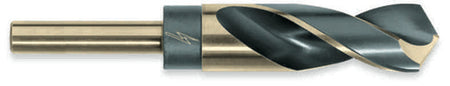 ThunderBit Drills 1/2" Reduced Shank 3-Flats HSS Black & Bronze Oxide 47/64