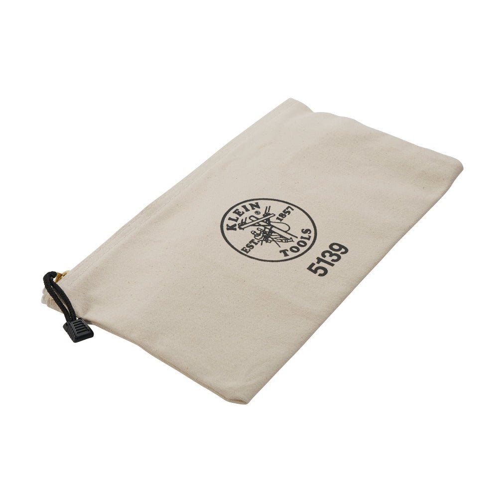 Zipper Bag, Canvas Tool Pouch to 12.5 x 7 x 0.7 - Inch - AAA Industrial Supply