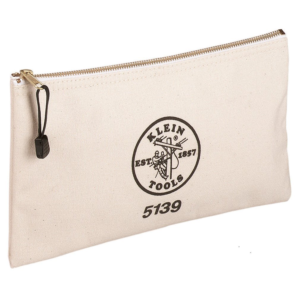 Zipper Bag, Canvas Tool Pouch to 12.5 x 7 x 0.7 - Inch - AAA Industrial Supply
